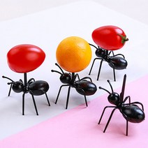 과일꽂이 과일 디저트 포크 과일픽 개미 12PCS