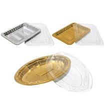 정육포장 포장용기 PET 100개, 투명뚜껑