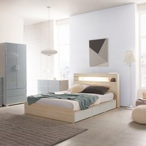 보루네오하우스 라보떼 레이스 LED 3서랍형침대 Q (본넬스프링) RS26, 없음/없음/없음