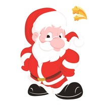 10pcs 크리스마스 정적 스티커 냉장고 창 PVC 데칼 홈 오피스 숍 셀프 접착 장식 스티커, Santa Clause