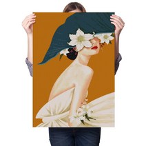 서은이네 보석십자수 액자 캔버스형 세트 DIY 키트 40x50cm, 10번 백합 소녀