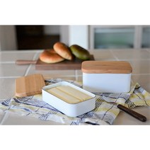 노다호로 법랑 버터 케이스 2size 200g 450g 보관 저장 용기