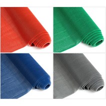 계단 출입구 현관 베란다 욕실 미끄럽방지 격자롤매트, 7mmx120cmx50cm-그레이