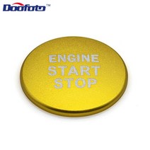키리스 스타트 시스템 Doofoto 자동차 스타일링 엔진 시작 버튼 링 커버 Toyota GT86 FR-S Corolla C-HR Ra, 05 Button Cover Gold