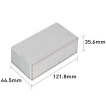 NAOMI 기타 효과 페달 알루미늄 스톰프 박스 실버 다이 캐스트 인클로저 DIY 일렉트릭 이펙트 케이스, 03 GT0908-318