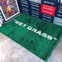 이케아 WET GRASS 잔디 오프화이트 러그 카페트 발매트