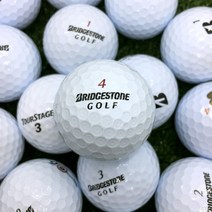 브리지스톤 투어스테이지 혼합 화이트 A-급 10알 2피스 3피스 필드 라운딩용 물세척 창고직영 로스트볼