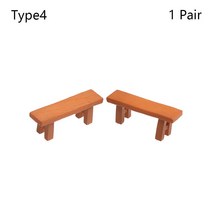 새로운 수지 소형 벤치 의자 마이크로 풍경 공원 의자 인형 공예 즙이 분재 인형 집 요정 정원 장식, Type 4