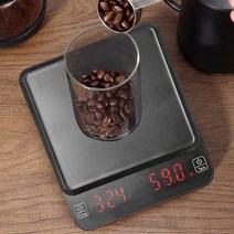 커피전자거을 핸드드립 타이머가있는 저울 가정용 주방 가제트 도구 용 휴대용 전자 디지털