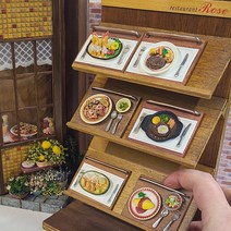 미니를사랑하는사람들 납골당꾸미기 미니어처만들기 경양식 레스토랑 DIY 키트 6종, 2번 오무라이스 DIY 키트