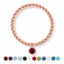 [KT알파쇼핑][CRICRI]14Kgp 탄생석 로즈골드 5mm볼 팔찌 12종 택1