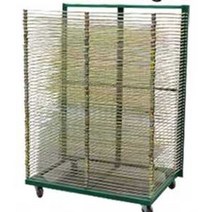 실크인쇄 건조대 종이 판 프린트 진열 켄트지 철 수납랙, 13단 (층 하중 1-2kg)