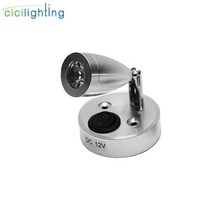 벽등 벽 거실 조명 램프 R 보트 LED 독서 dc12 볼트 트럭 모터홈 요트 캐빈 침대 옆 캠퍼 밴 캐러밴, 은봉, 3000k 따뜻한 흰색