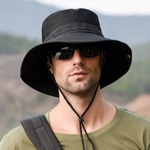 액티브 메쉬 등산모자 폴리에스테르 아웃도어 모자 사이드 메쉬 처리 스트링 끈 포함 조절 가능, 네이비