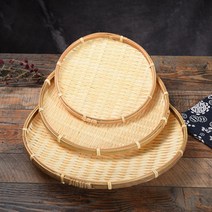 대나무채반 3p/5p/7p 세트 소쿠리 광주리 부침개 나무채반, 5p, 1개