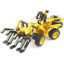 블록테크닉 휠로더 중장비 2in1 작동블록 301PCS, 본상품