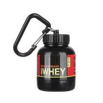 컵실링기 컵포장기계 음료실링기 카페 업소용 휴대용 단백질 용기 분말 병 100ML 유청 키 체인 건강 깔때기 약 상자 작은 물컵 항아리, [01] A Black 1PCS