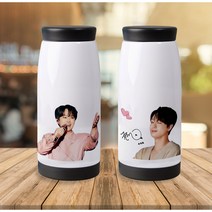 이찬원굿즈 이찬원 커스텀 포토 텀블러(신상) 지인선물 효도선물, 블랙
