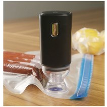 무선진공포장기 가정용진공포장기 수비드 진공압축기 가정용 주방 휴대용 USB 전기 공기 펌프 미니 신선한 유지 진공 씰링 기계, 검은색