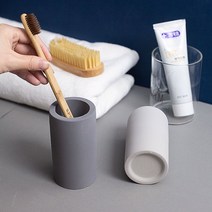 규조토 칫솔 꽂이 칫솔통 보관 거치 화장실 욕실 치솔 홀더, 규조토 칫솔꽂이_소_다크그레이