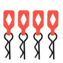 GoolRC 4 개 RC 자동차 바디 쉘 클립 핀 Traxxas Hsp Redcat Rc4wd 타미야 축 scx10 D90 Hpi 1/10, Orange