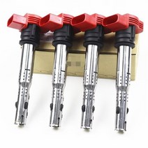 자동차코일 아우디 A3/4/5/6/7/8 TT Q3/5 R8 06E905115 ABCDE 0705715f에 대 폭스 바겐 Jetta 골프 Passat Tiguan CC tiguan, [03] 4 PCS Original logo