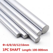 서랍장레일 6mm 8mm 10mm 12mm 16mm OD 선형 샤프트 길이 100-800mm 3D 프린터 축 CNC 부품 용 실린더 라이너 레일 1 개, [11] 600mm, [04] 12mm, 11 600mm_04 12mm