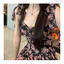 VSYOY 플라워 리본 원피스