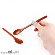옻칠 나무 타원티스푼 10P