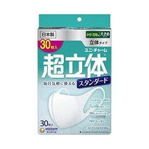 (일본제 PM2.5 대응) 초입체 마스크 스탠다드 큰 사이즈 30장입(unicharm)