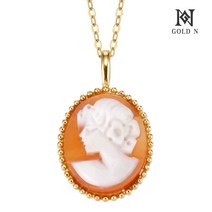 골드앤 18K 까메오 대 목걸이 YG