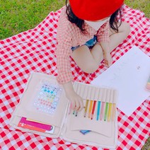 휴대용 미술가방 그림그리기 스케치북백 색칠놀이 야외미술 아트백 드로잉케이스 화구, 휴대용 그림그리기 가방