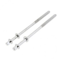 GHSHOP 드럼 부품 액세서리 109mm 용 2x2pcs 스테인레스 스틸 드럼 텐션로드, 실버