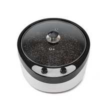 110-240v 전기 커피 콩 홈 커피 로스터 기계 로스팅 논스틱 코팅 베이킹 도구 가정용 곡물 건조 1200w 정미기 도정기, 유럽 ​​연합, 220V