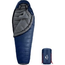 Naturehike 0도 성인용 미라 침낭 추운 날씨를 위한 초경량 배낭 캠핑 야외 하이킹, 네이비-420g