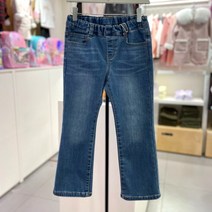 [게스키즈] 기모 안감의 세미부츠컷 데님 팬츠 (G28KCP921)