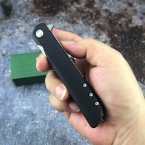 최신 CRKT 3810 Matthew Lerch ck + 대형 보조 플리퍼 나이프 3.621 "새틴 드롭 포인트 블레이드 유, 한개옵션0