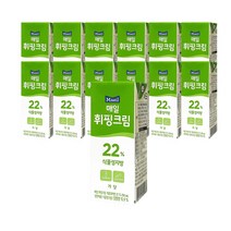 매일 휘핑크림 식물성지방 가당 22% 250mlx12개 아이스박스 배송, 단품