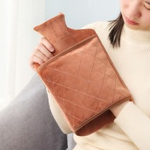 핫펙 핫팩대용량 물병 커버 두꺼운 물병 커버 따뜻한, 커피-2000ml