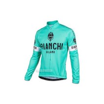Bianchi Milano LEGGENDA Lightweight Long Sleeve Cycling Jersey CLASSIC CELESTE