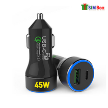 45W 차량용 고속 충전기 미니 퀄컴 QC3.0 PPS 듀얼포트 동시 차량 시거잭
