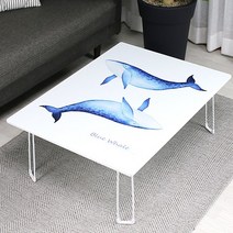 로아공방 블루웨일 고래 접이식 액자 테이블, L, 기본철사다리블랙