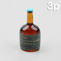 3개 세트 미니어처 술병 양주 모형 XO 2.8cm 공예 소재 재료 꾸미기 오비츠 넨도 위스키 미니어쳐