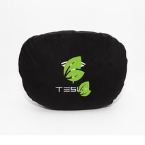 발란스코드 tesla 테슬라 모델 3 S X 자동차 헤드 베개 허리 쿠션 내장 방석 스웨이드, 1 건, 머리베개 블랙