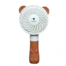 귀여운 생활 가정 잡화J 미니 캐릭터 핸드선풍기, 1-곰돌이(브라운), 1-곰돌이(브라운)