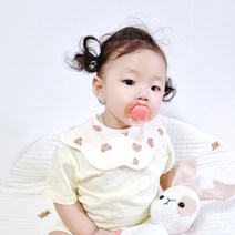 BayKids 무형광 롤링턱받이, 18)무지 롤링턱받이 노랑