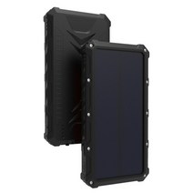 태양광 보조배터리 50000mAh 태양 보조베터리 대용량 외장 배터리 휴대용 야외 여행 긴급 아이폰 호환 Xiaomi 삼성, [01] 30001 mAh-50000 mAh, [01] Black