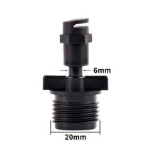 농업용 스프링쿨러 정원 관개 180 도 굴절 노즐 스레드 미스팅 스프링클러 식물 급수 20 개, 03 C, 한개옵션1