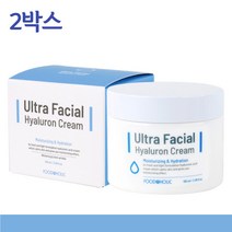 2박스 푸드어홀릭 히알루론산 미백크림 피부진정 보습크림 모이스처라이징크림 얼굴당김 피부장벽크림 모공크림 엄마크림 윤곽관리 주름개선화장품 여성기초화장품 추천