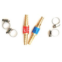 용접노즐 용접팁 커터 산소 아세틸렌 역화 방지기 체크 밸브 화염 버스터 압력 감속기, 10mm 파이프용, 1 쌍